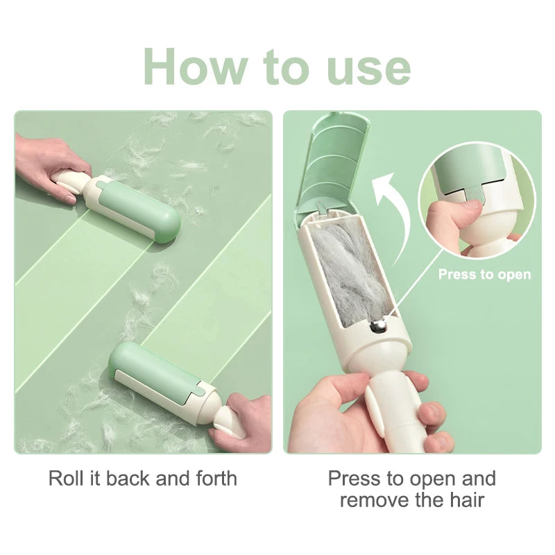 Manual Rolling Pet Hair Remover Brush