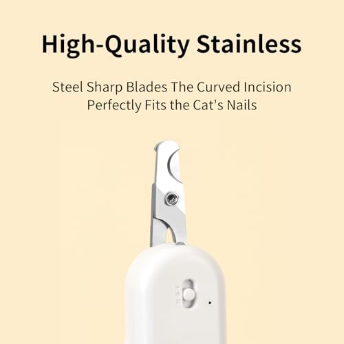 LED Light Cat Dog Nail Clipper Cutter