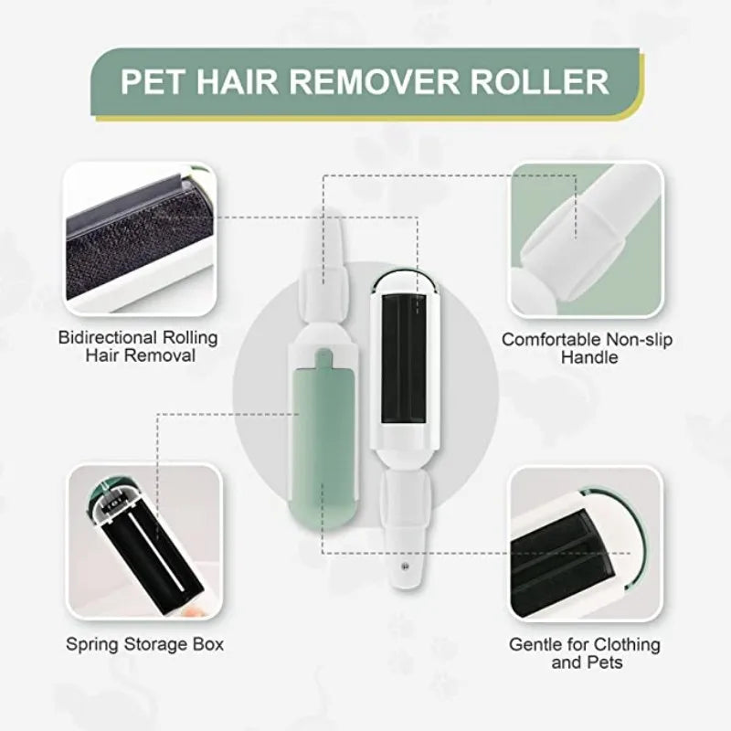 Manual Rolling Pet Hair Remover Brush