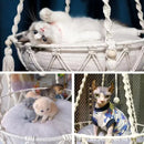 Cotton Rope Cat Hammock with Cushion