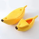 Cozy Banana Shaped Dog & Cat Bed
