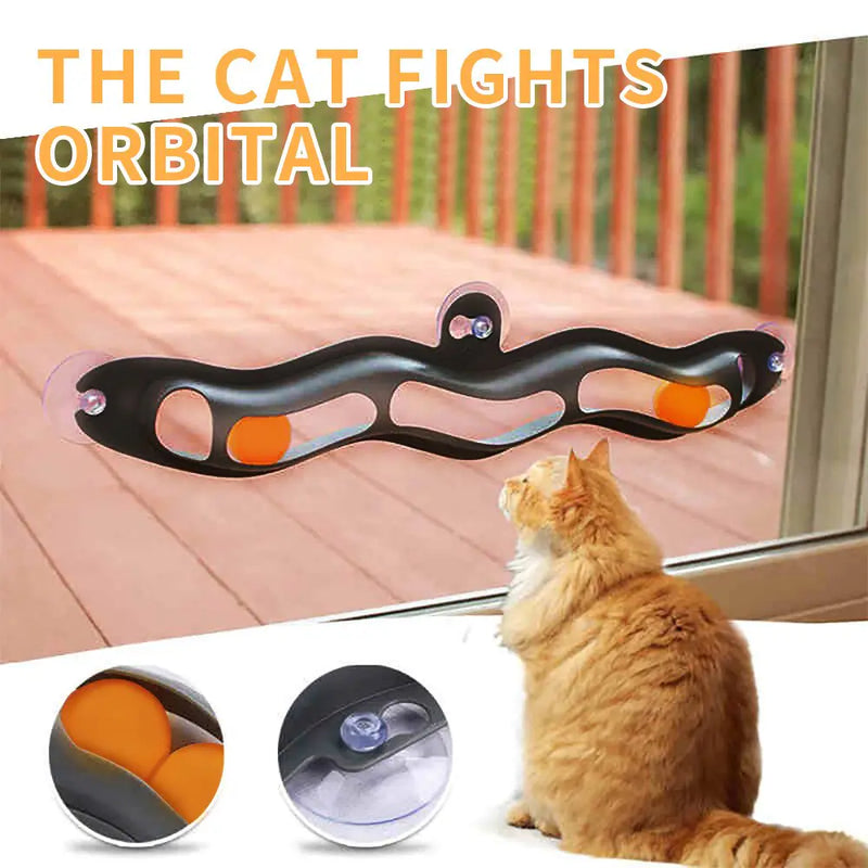 Physical Exercise Cat Track Ball Toy