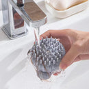 Minimalist Style Manually Adding Liquid Shampoo Shower Cleaning Shower Brush Comb Silicone Massage Brush Hair Brush