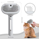 Self-Cleaning Pet Grooming Comb with Spray