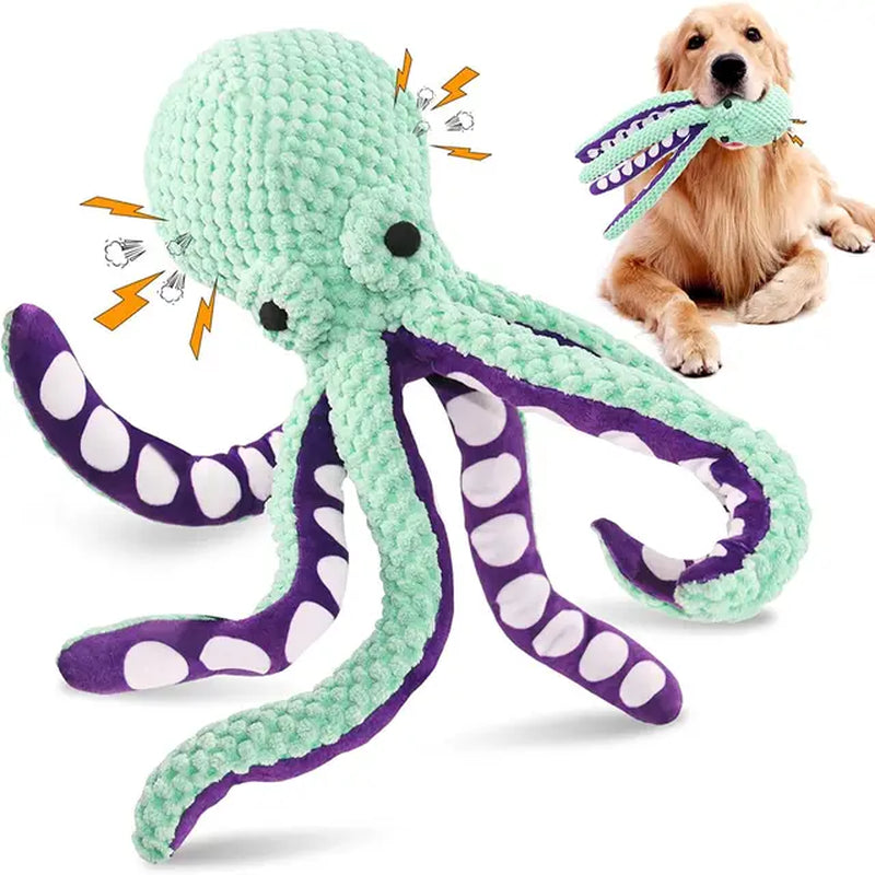 Octopus Plush Squeaky Dog Toys