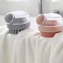 Minimalist Style Manually Adding Liquid Shampoo Shower Cleaning Shower Brush Comb Silicone Massage Brush Hair Brush