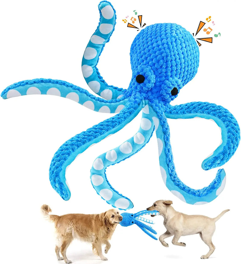 Octopus Plush Squeaky Dog Toys